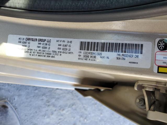 1C3CC4FB5AN115626 - 2010 CHRYSLER SEBRING TOURING TAN photo 13