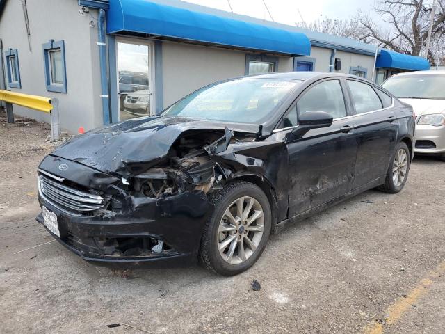 3FA6P0H75HR312405 - 2017 FORD FUSION SE BLACK photo 1