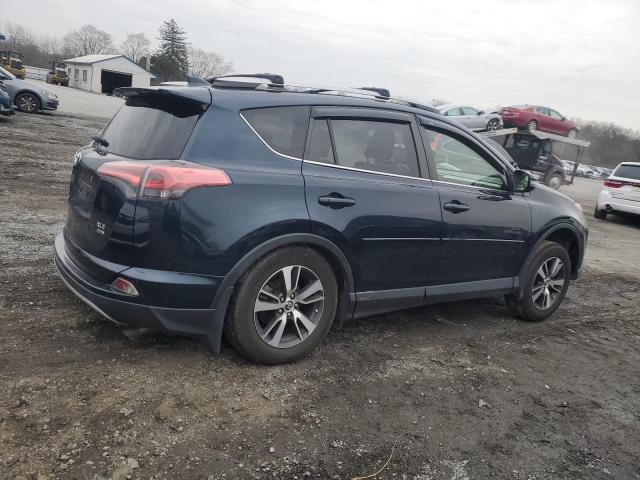 JTMRFREV3HJ704276 - 2017 TOYOTA RAV4 XLE BLUE photo 3