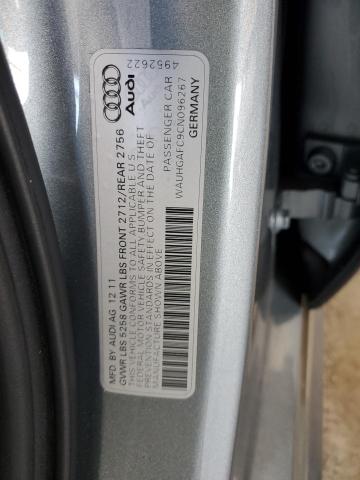 WAUHGAFC9CN096267 - 2012 AUDI A6 PRESTIGE ნაცრისფერი ფოტო 12