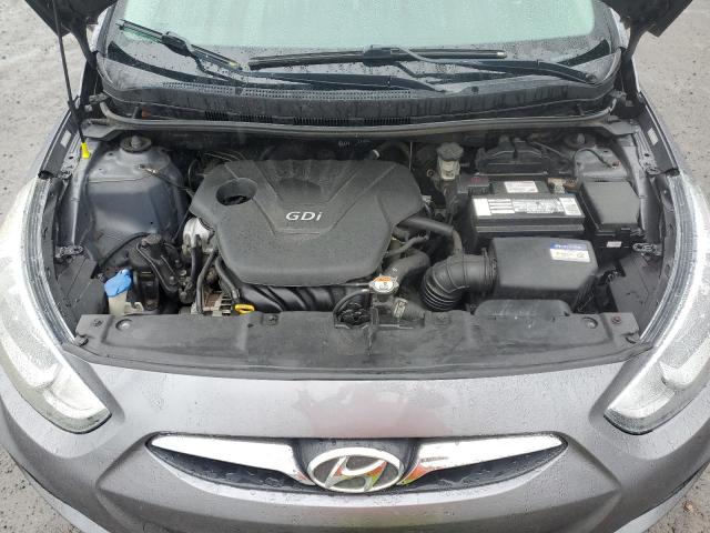 KMHCT4AE1GU115663 - 2016 HYUNDAI ACCENT SE GRAY photo 11