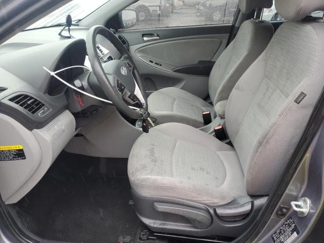 KMHCT4AE1GU115663 - 2016 HYUNDAI ACCENT SE GRAY photo 7