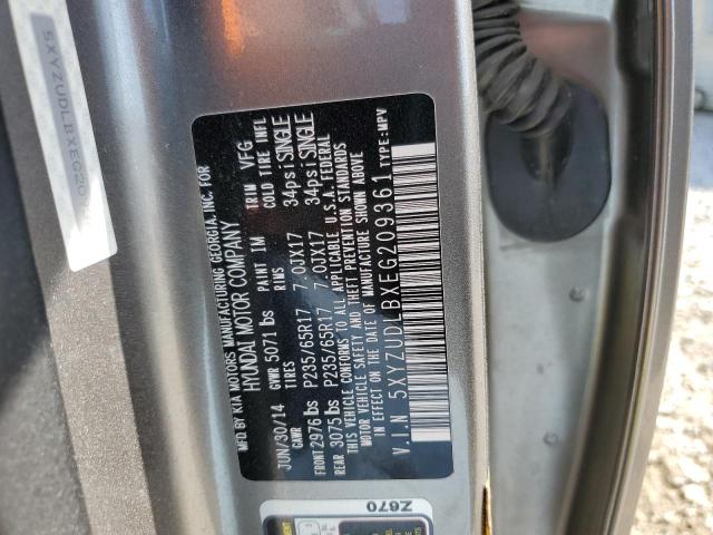 5XYZUDLBXEG209361 - 2014 HYUNDAI SANTA FE S 灰色 照片 13