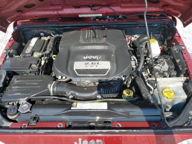 1C4AJWAG0CL167333 - 2012 JEEP WRANGLER SPORT 红色 照片 12