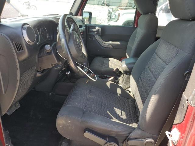 1C4AJWAG0CL167333 - 2012 JEEP WRANGLER SPORT 红色 照片 7