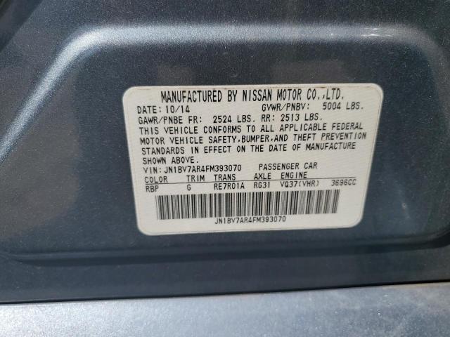 JN1BV7AR4FM393070 - 2015 INFINITI Q50 BASE 银色 照片 12