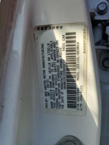 1NXBR12E12Z620277 - 2002 TOYOTA COROLLA CE TWO TONE photo 12