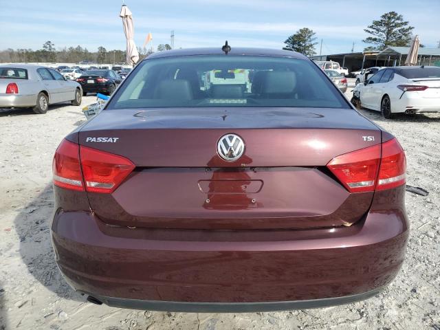 1VWAT7A32EC076674 - 2014 VOLKSWAGEN PASSAT S BURGUNDY photo 6