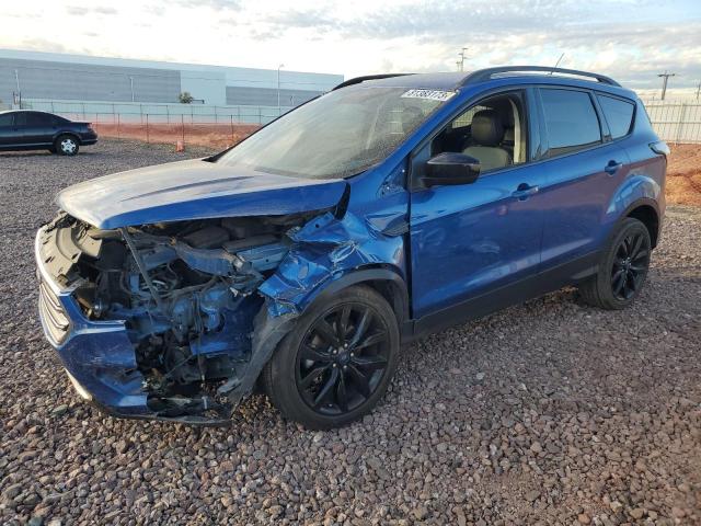 1FMCU0GD1JUD29760 - 2018 FORD ESCAPE SE BLUE photo 1