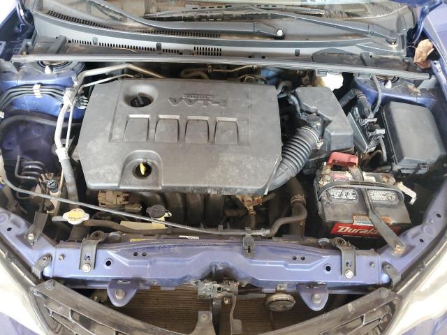2T1BURHE8FC390183 - 2015 TOYOTA COROLLA L BLUE photo 11