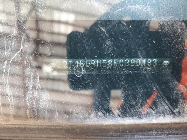 2T1BURHE8FC390183 - 2015 TOYOTA COROLLA L BLUE photo 13