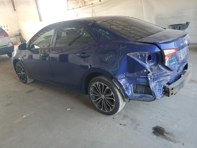 2T1BURHE8FC390183 - 2015 TOYOTA COROLLA L BLUE photo 2