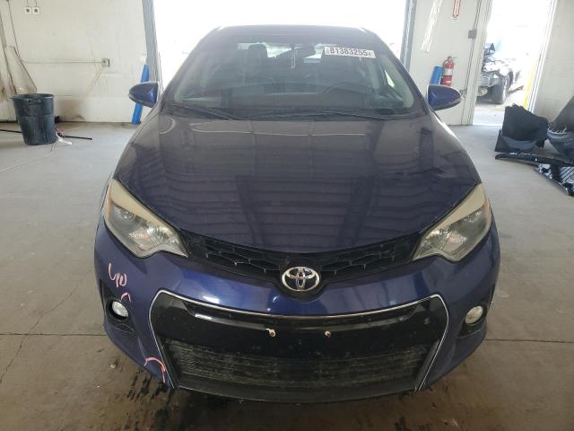 2T1BURHE8FC390183 - 2015 TOYOTA COROLLA L BLUE photo 5