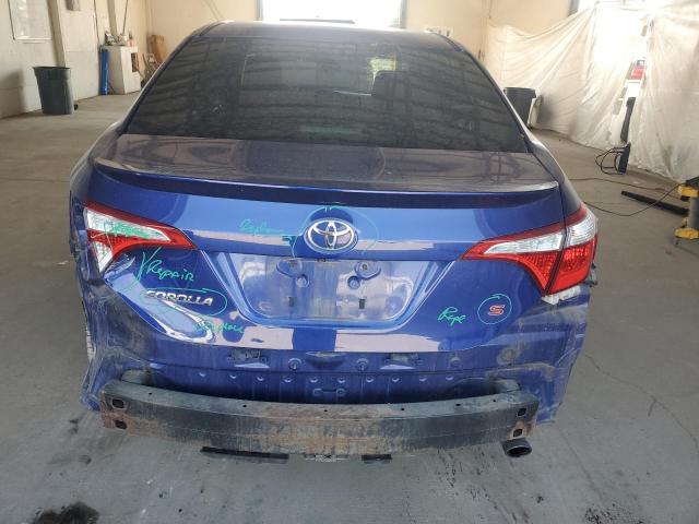 2T1BURHE8FC390183 - 2015 TOYOTA COROLLA L BLUE photo 6