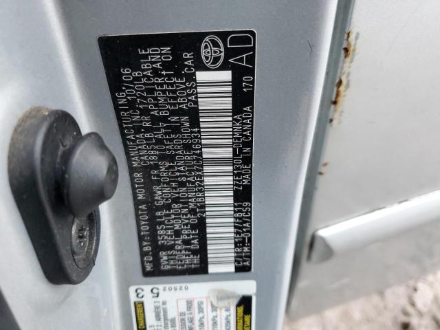 2T1BR32EX7C746934 - 2007 TOYOTA COROLLA CE SILVER photo 13