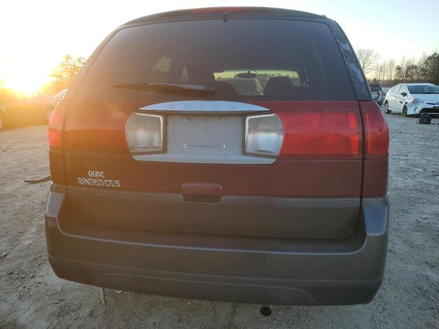 3G5DA03E24S567628 - 2004 BUICK RENDEZVOUS CX BURGUNDY photo 6