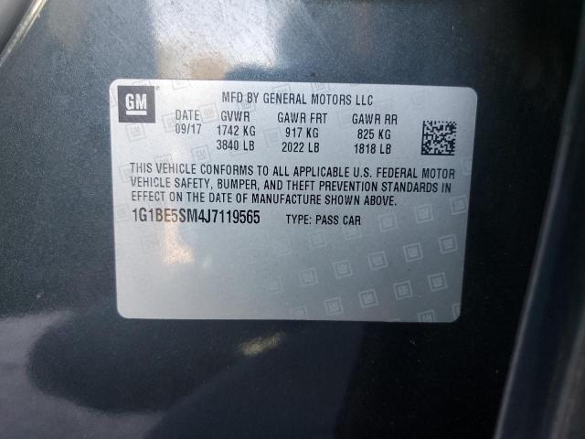 1G1BE5SM4J7119565 - 2018 CHEVROLET CRUZE LT 黑色 照片 12