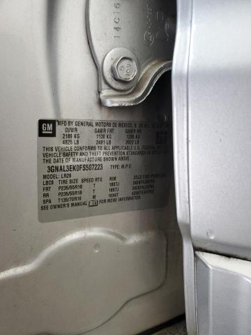 3GNAL3EK0FS507223 - 2015 CHEVROLET CAPTIVA LT 银色 照片 13