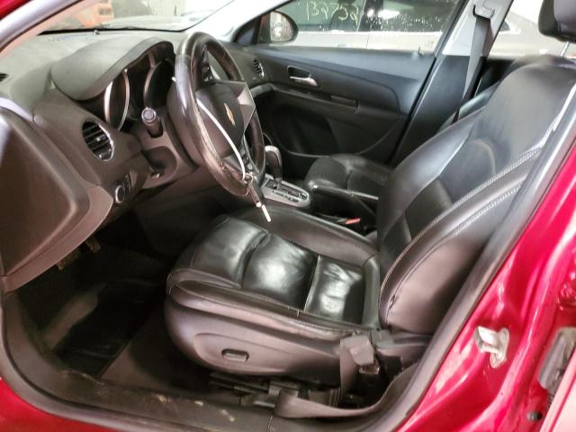 1G1PG5SC2C7186093 - 2012 CHEVROLET CRUZE LT RED photo 7