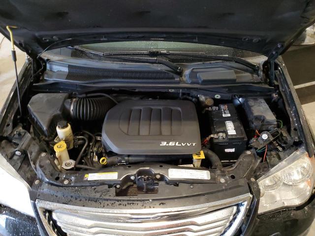 2A4RR8DG6BR651249 - 2011 CHRYSLER TOWN & COU TOURING L BLACK photo 12