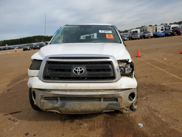 5TFRY5F14CX115757 - 2012 TOYOTA TUNDRA DOUBLE CAB SR5 WHITE photo 5