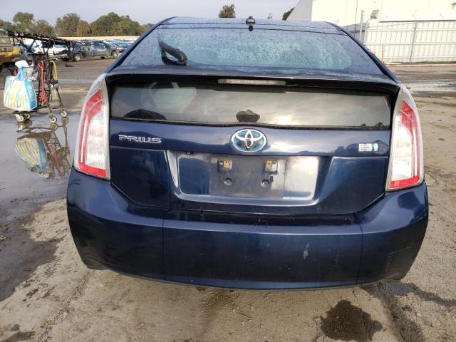 JTDKN3DU0D1634272 - 2013 TOYOTA PRIUS BLUE photo 6