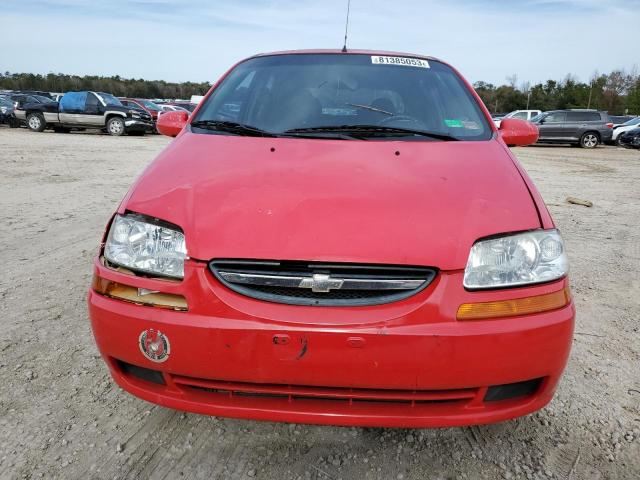 KL1TJ62684B228926 - 2004 CHEVROLET AVEO LS RED photo 5