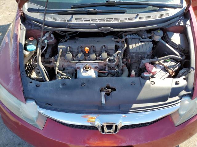 2HGFA1F66AH534417 - 2010 HONDA CIVIC LX-S RED photo 11