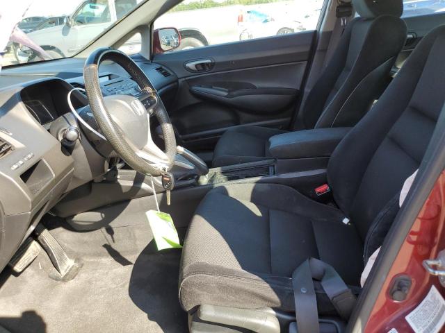 2HGFA1F66AH534417 - 2010 HONDA CIVIC LX-S RED photo 7