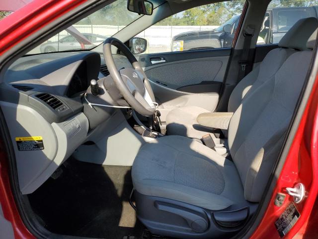 KMHCT4AE2EU726833 - 2014 HYUNDAI ACCENT GLS 红色 照片 7