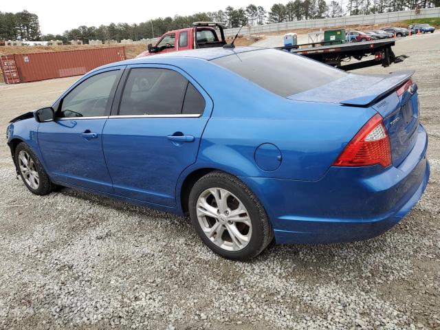 3FAHP0HA2CR404603 - 2012 FORD FUSION SE BLUE photo 2