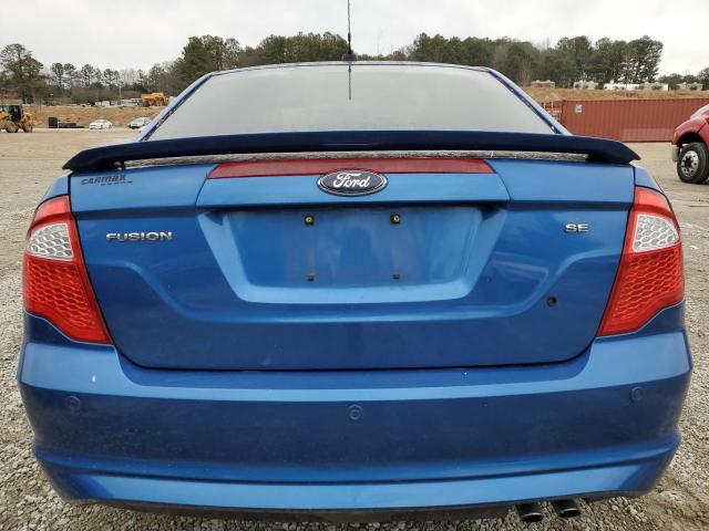 3FAHP0HA2CR404603 - 2012 FORD FUSION SE BLUE photo 6