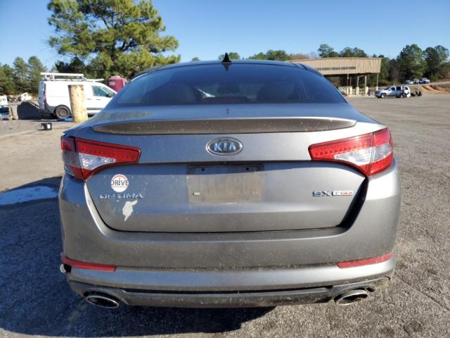 5XXGR4A61CG030870 - 2012 KIA OPTIMA SX GRAY photo 6