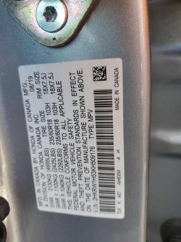 2HKRW1H53KH509176 - 2019 HONDA CR-V EX Silber Foto 13