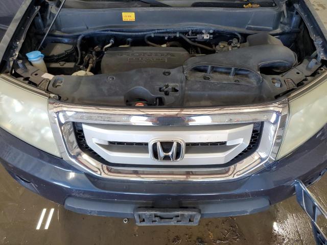 5FNYF4H59BB065197 - 2011 HONDA PILOT EXL BLUE photo 12