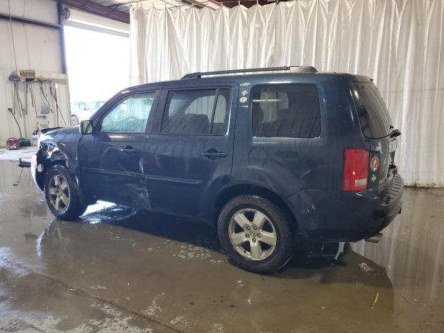 5FNYF4H59BB065197 - 2011 HONDA PILOT EXL BLUE photo 2
