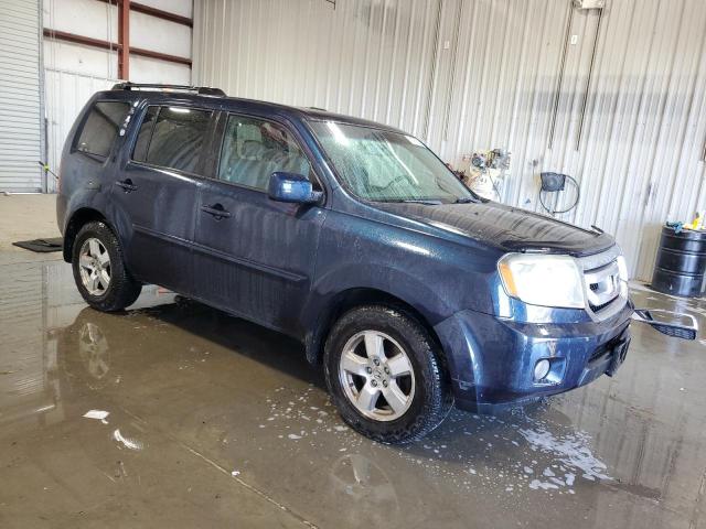 5FNYF4H59BB065197 - 2011 HONDA PILOT EXL BLUE photo 4