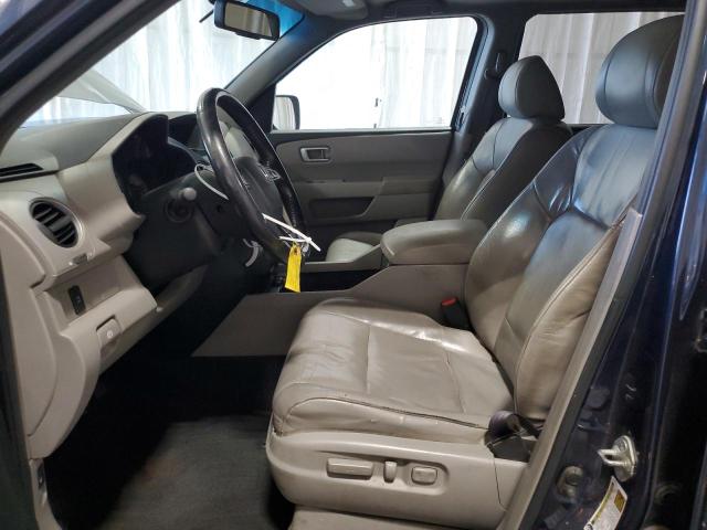 5FNYF4H59BB065197 - 2011 HONDA PILOT EXL BLUE photo 7