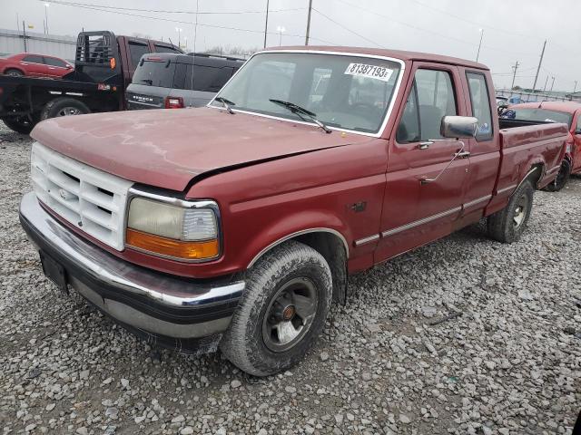 1FTEX15N0PKB54931 - 1993 FORD F150 RED photo 1