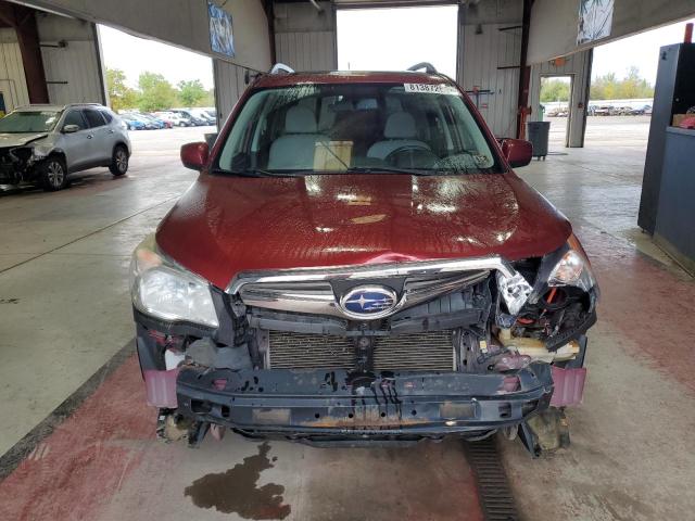 JF2SJAEC8EH531410 - 2014 SUBARU FORESTER 2.5I PREMIUM წითელი ფოტო 5