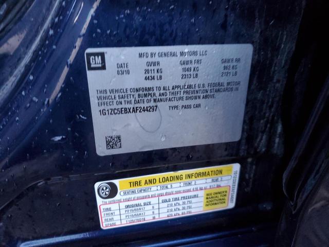 1G1ZC5EBXAF244297 - 2010 CHEVROLET MALIBU 1LT 蓝色 照片 12