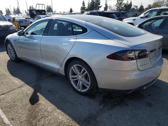 5YJSA1H19EFP62695 - 2014 TESLA MODEL S SILVER photo 2