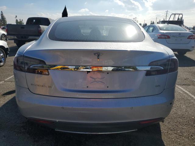 5YJSA1H19EFP62695 - 2014 TESLA MODEL S SILVER photo 6