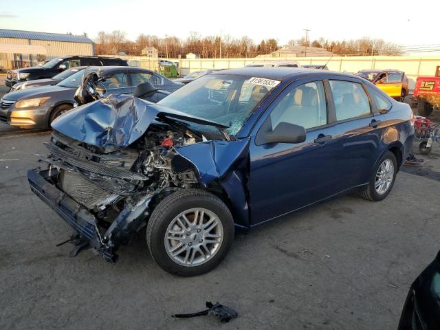 1FAHP35N19W247550 - 2009 FORD FOCUS SE BLUE photo 1