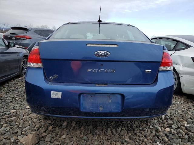 1FAHP35N19W247550 - 2009 FORD FOCUS SE BLUE photo 6