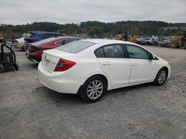 19XFB2F86CE023937 - 2012 HONDA CIVIC EX Biały zdjęcie 3
