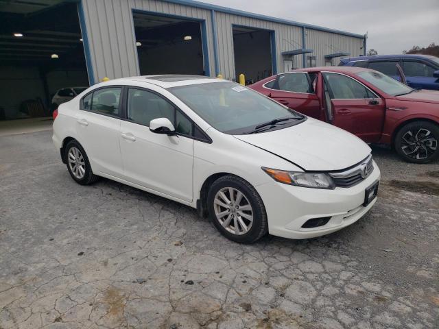 19XFB2F86CE023937 - 2012 HONDA CIVIC EX Biały zdjęcie 4