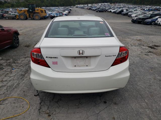 19XFB2F86CE023937 - 2012 HONDA CIVIC EX Biały zdjęcie 6