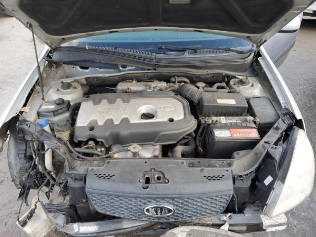 KNADE123366145360 - 2006 KIA RIO SILVER photo 11