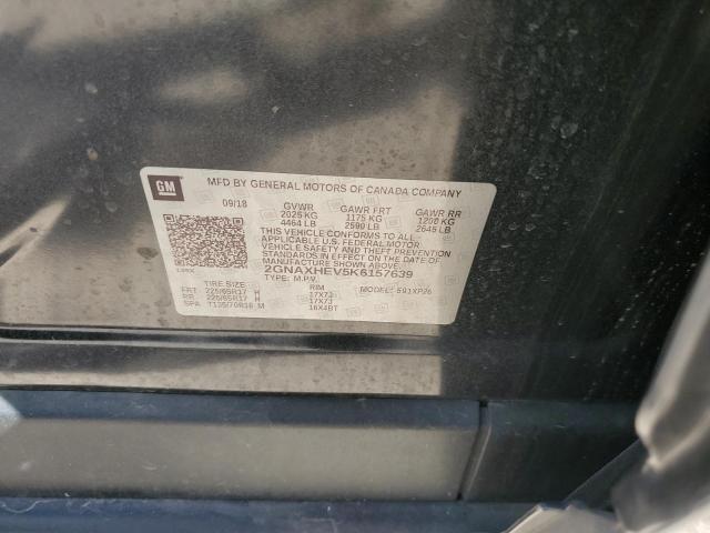 2GNAXHEV5K6157639 - 2019 CHEVROLET EQUINOX LS გრაფიტი ფოტო 13